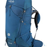 Rab Exion 65L Hiking Pack in Tempest Blue - Front View