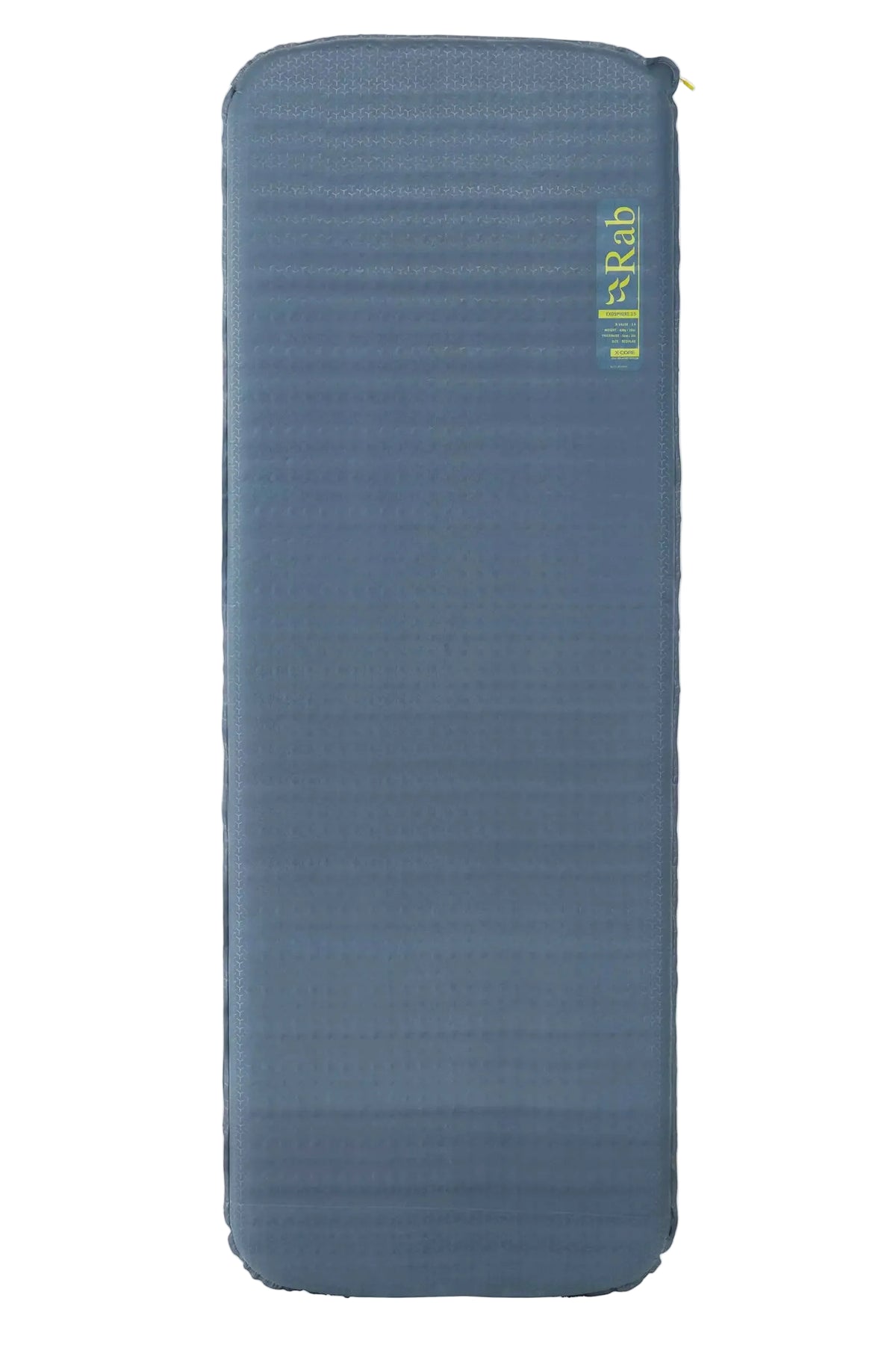 Rab Exosphere 3.5 Self-Inflating Sleep Mat in Orion Blue - Long Wide front