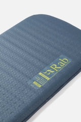 Rab Exosphere 3.5 Self-Inflating Sleep Mat in Orion Blue - logo detail
