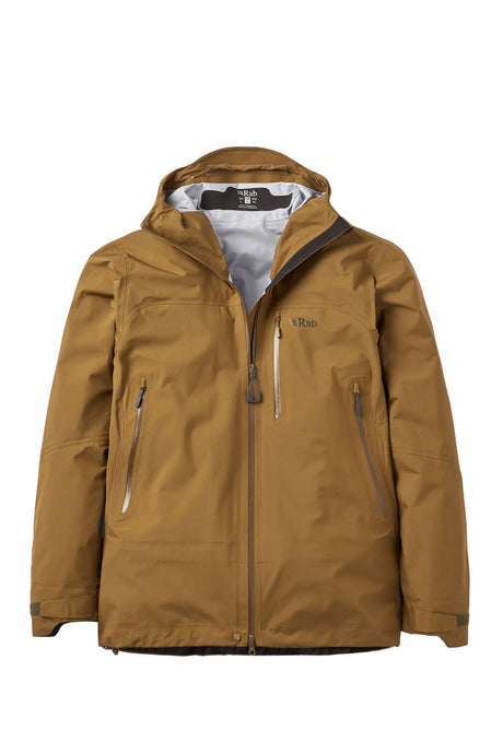 Rab Firewall Mountain Waterproof Jacket in Oak - front