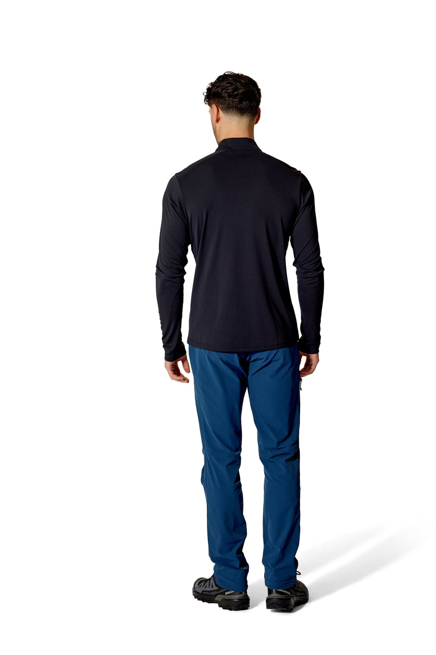 Rab Men's Force LS Zip in Black - worn