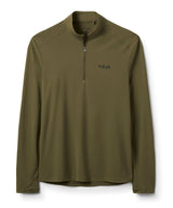 Rab Men's Force LS Zip in Olive - front