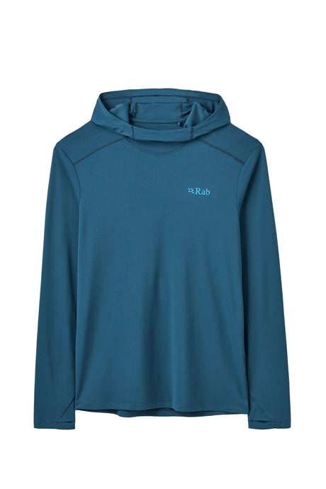 Rab Force Hoody in Tempest Blue - front
