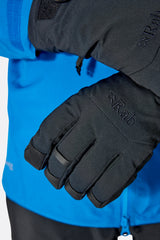 Rab Guide GORE-TEX Gloves in Black - worn