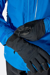 Rab Guide GORE-TEX Gloves in Black - worn