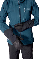 Rab Guide GORE-TEX Mitts in Black - worn