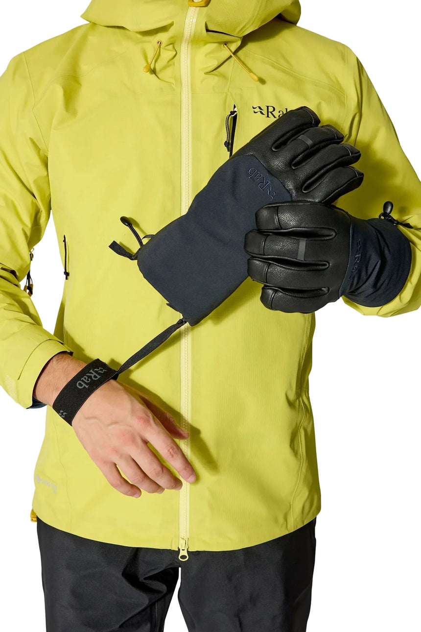 Rab Guide GTX Gauntlets in Black - detail