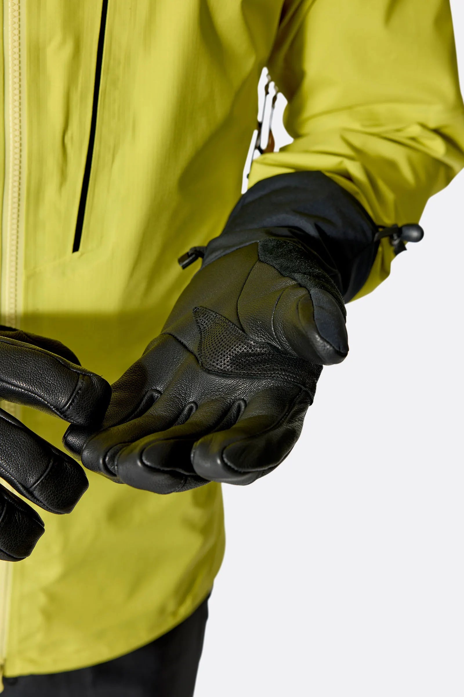 Rab Guide GTX Gauntlets in Black - worn