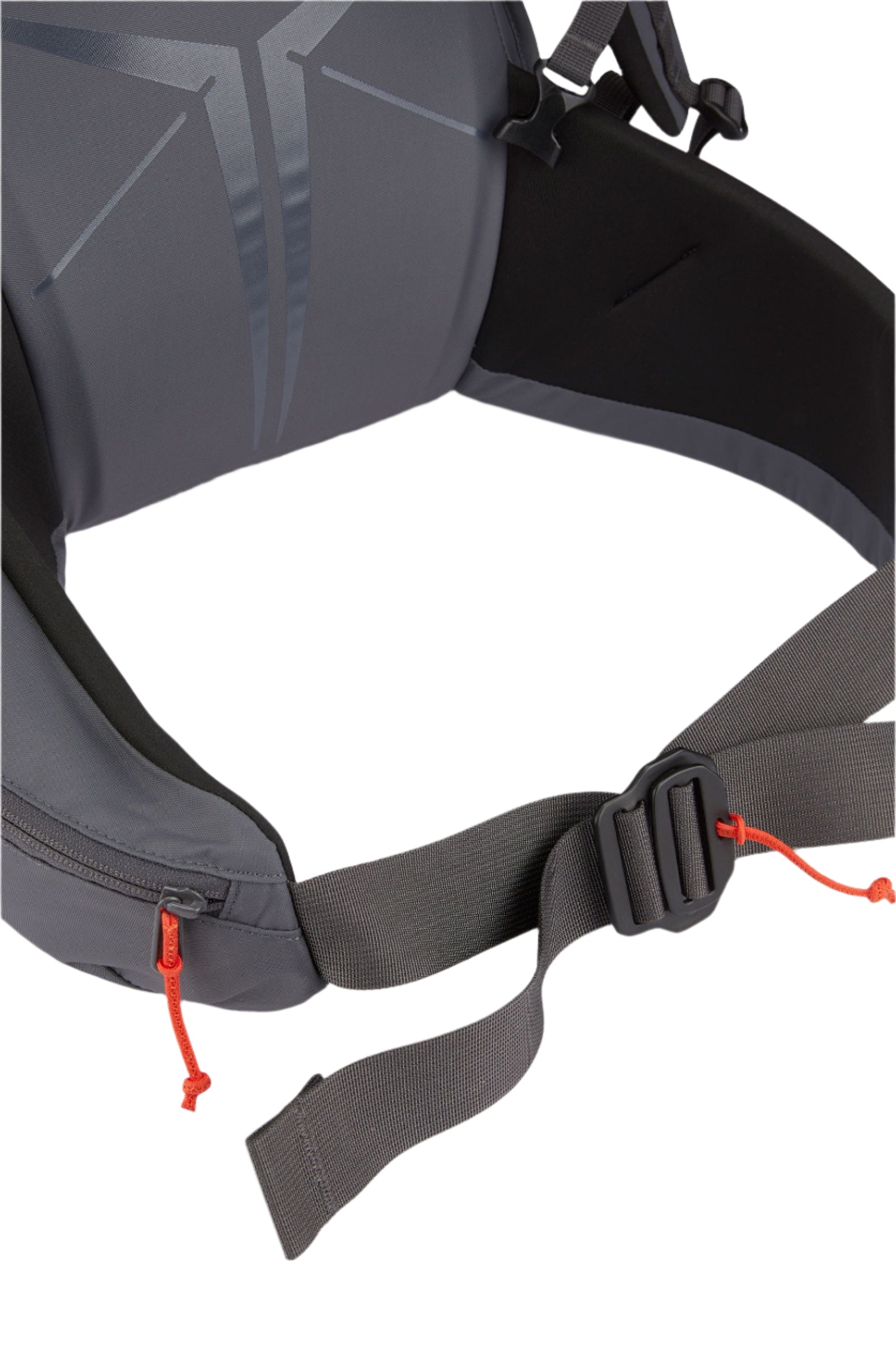 Rab Khroma 30L Ski Pack in Pewter - Hip Belt Buckle Detail