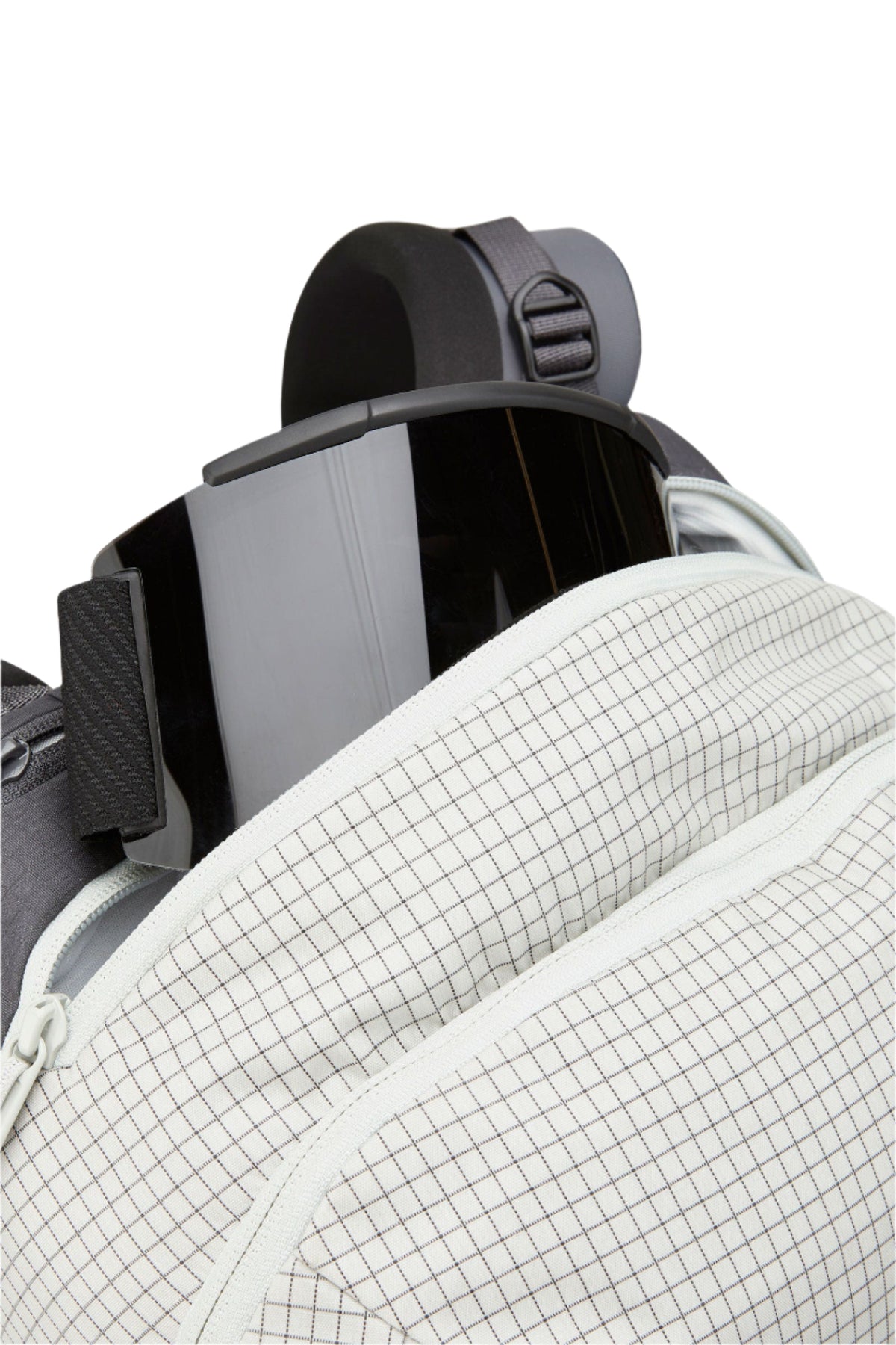 Rab Khroma 30L Ski Pack in Pewter - Ice Axe Attachment Detail