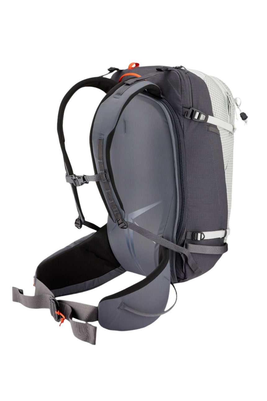 Rab Khroma 30L Ski Pack in Pewter - Three-Quarter Side