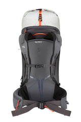 Rab Khroma 38L Ski Pack in Pewter - Back View