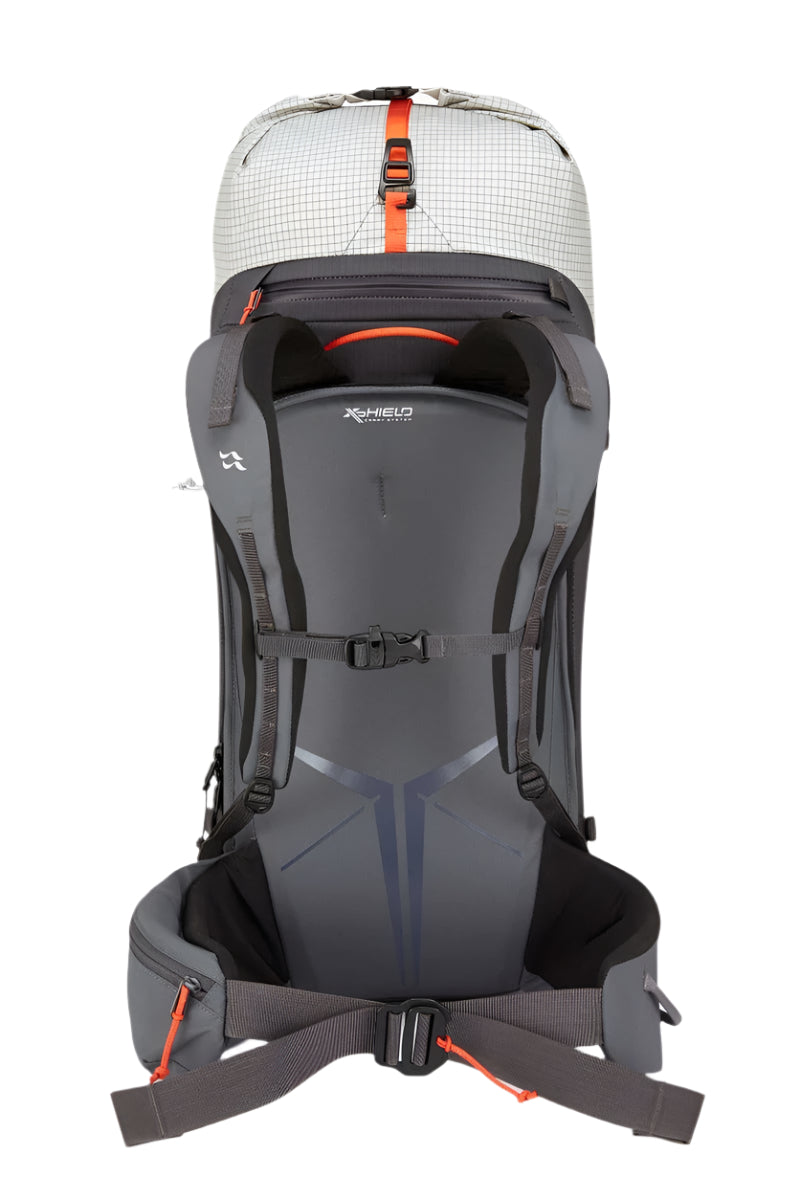 Rab Khroma 38L Ski Pack in Pewter - Back View