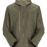 Rab Men's Khroma Kinetic Waterproof Ski Jacket in Army - front