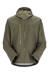 Rab Men's Khroma Kinetic Waterproof Ski Jacket in Army - front