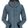 Rab Women's Khroma Kinetic Waterproof Ski Jacket in Orion Blue - front