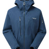 Rab Men's Khroma Kinetic Waterproof Ski Jacket in Tempest Blue - front
