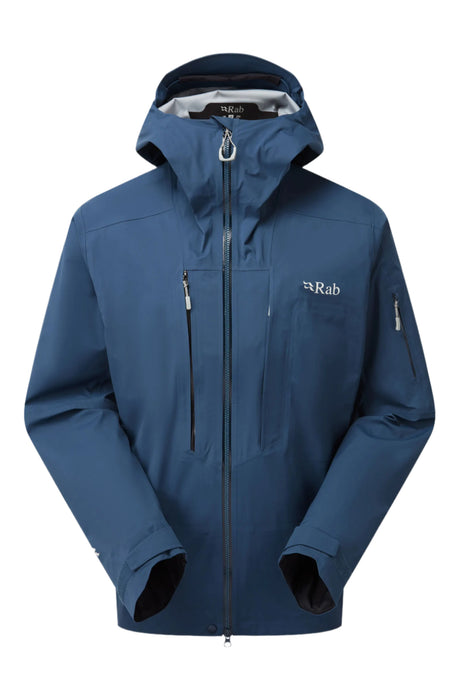 Rab Men's Khroma Kinetic Waterproof Ski Jacket in Tempest Blue - front