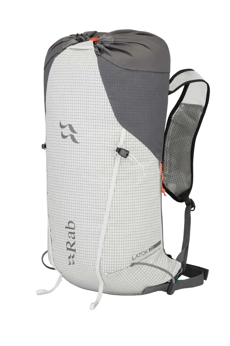 Rab Latok 20L Mountain Pack in Pewter/Graphene - Front View