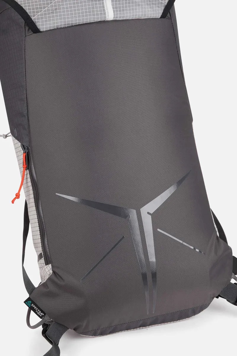 Rab Latok 20L Mountain Pack in Pewter/Graphene - Side View