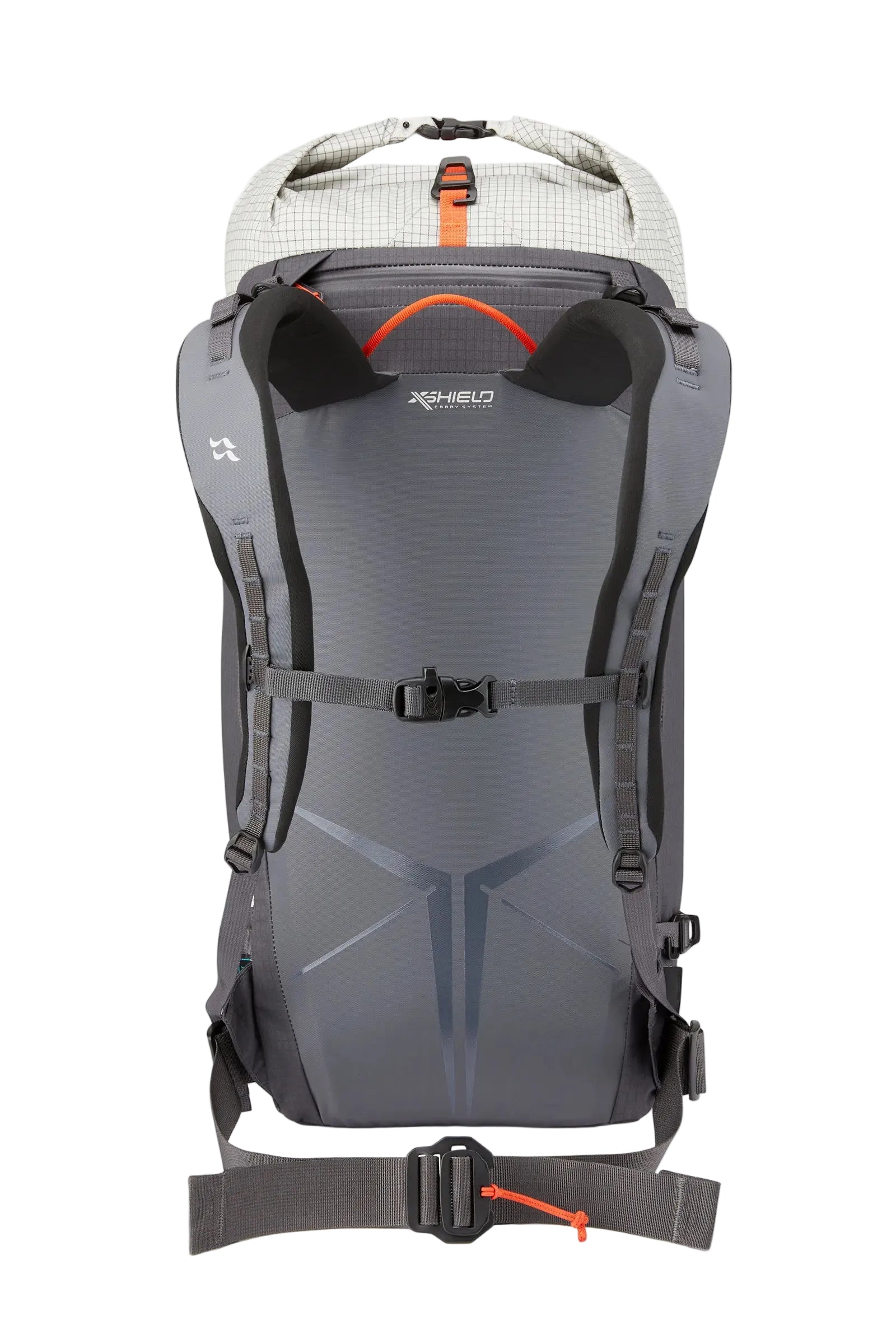 Rab Latok 28L Mountain Pack in Pewter - Back System View