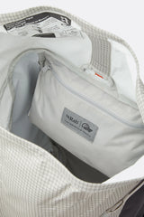 Rab Latok 28L Mountain Pack in Pewter - Roll Top Closure Detail