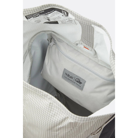 Rab Latok 38L Mountain Pack in Pewter - Roll Top Closure Detail