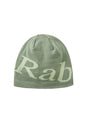 Rab Logo Beanie in Dark Fig Green/Fig Green - front