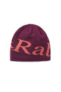 Rab Logo Beanie in Mulberry/Hibiscus - front