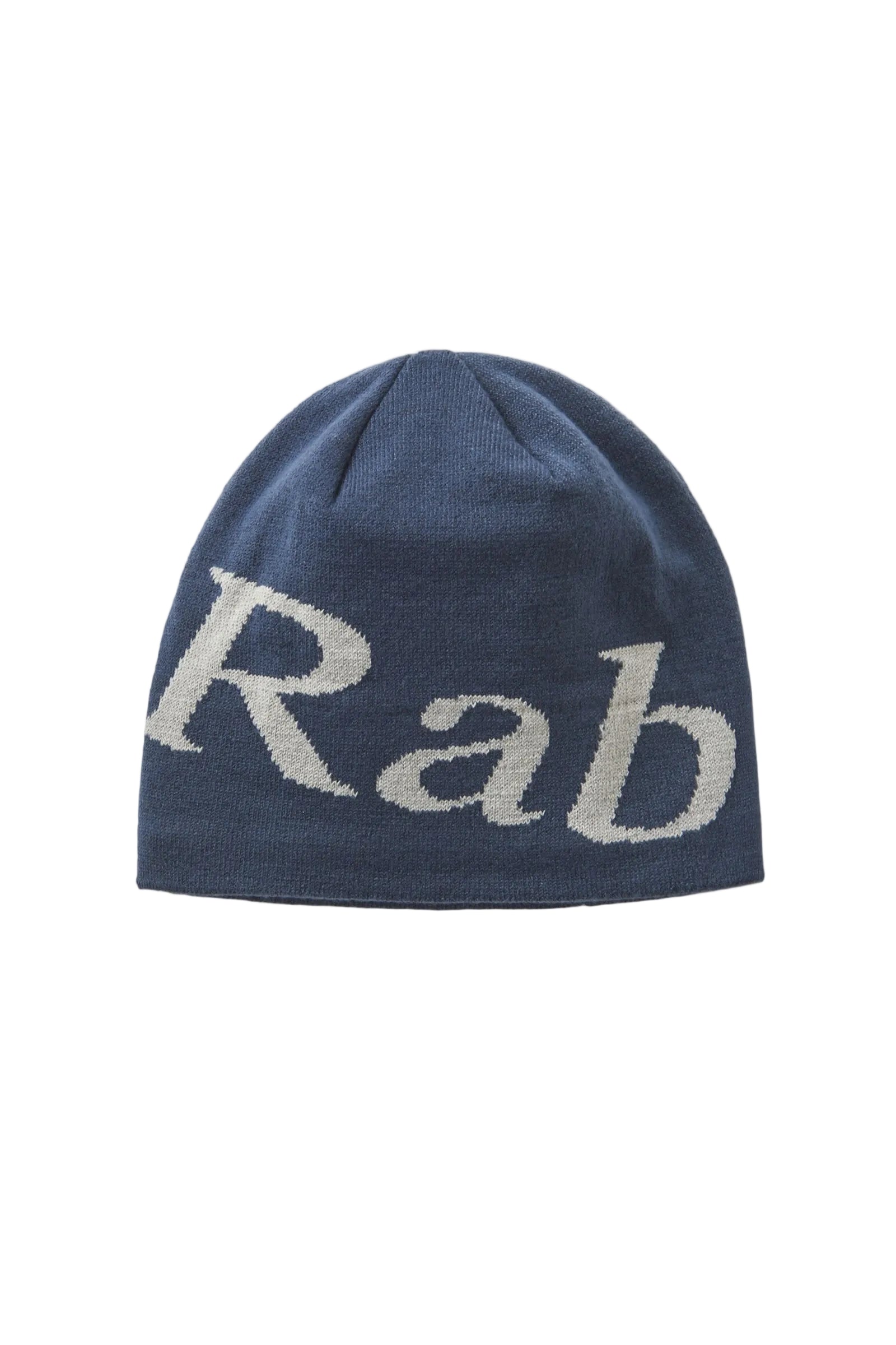 Rab Logo Beanie in Tempest Blue/Light Zinc - front