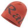 Rab Logo Beanie in Tuscan Red/Graphene - front