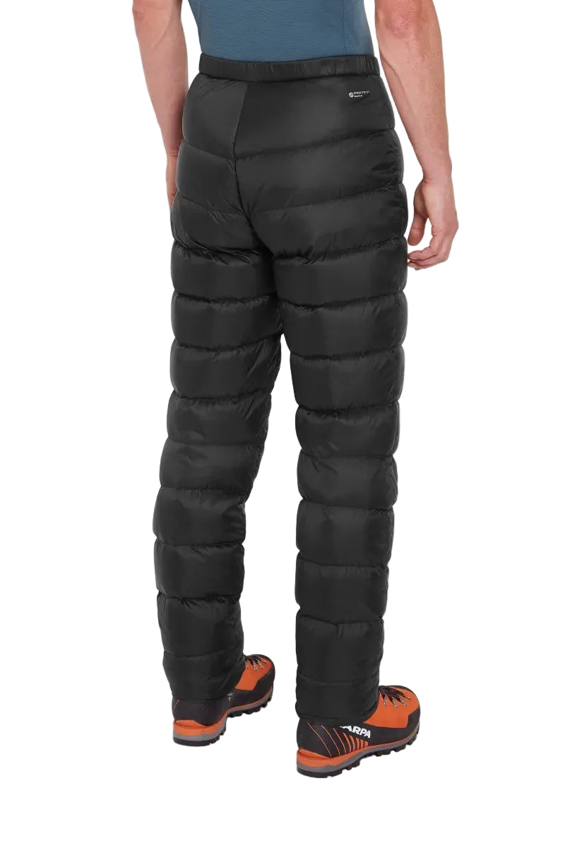 Rab Men's Argon Down Pants in Black - On Model Front View
