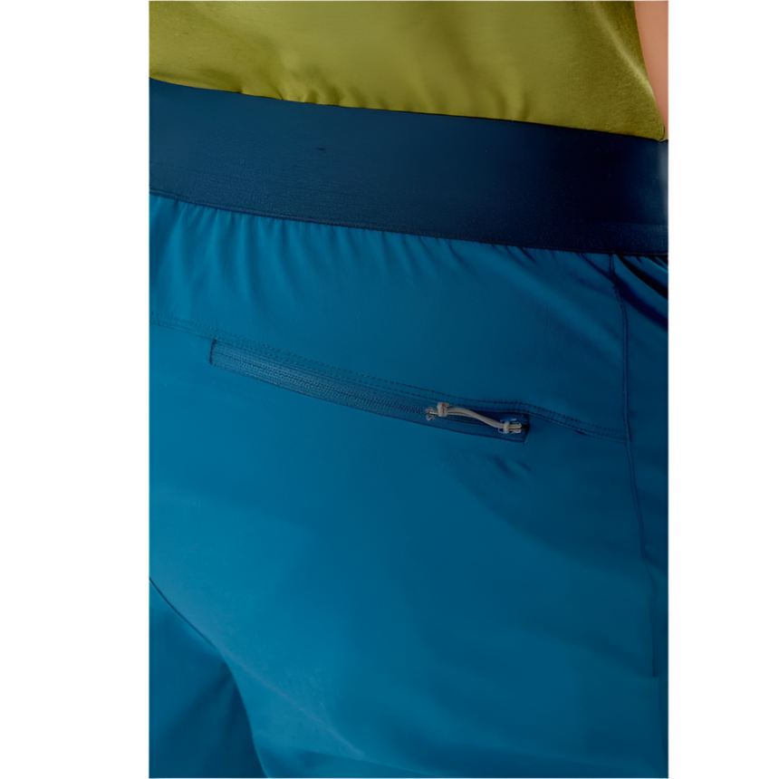 Rab Men's Ascendor Light Pants in Blue (styling reference) - Waistband Detail