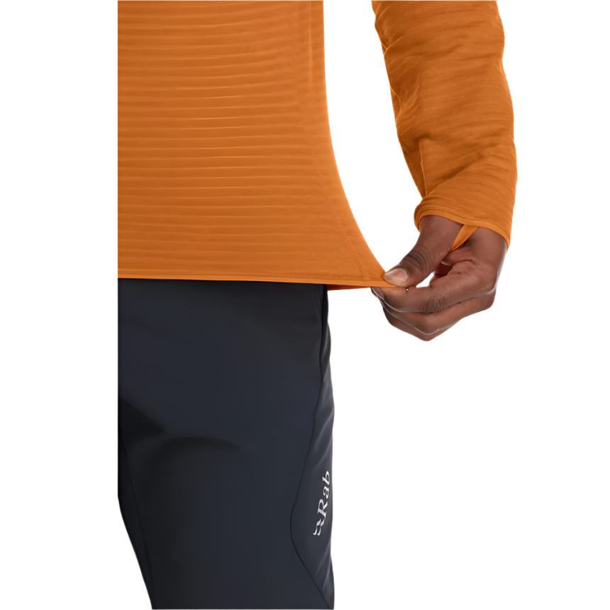 Rab Men's Ascendor Light Pull-on in Yellow (styling reference) - cuff detail