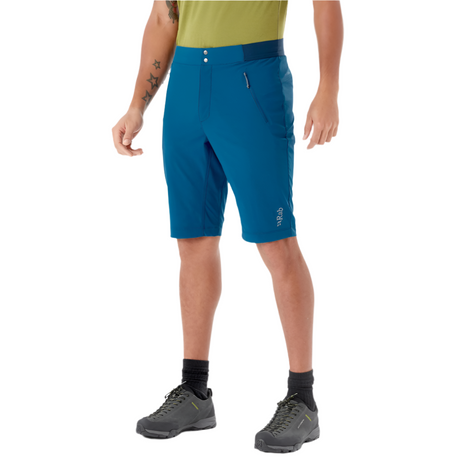 Rab Men's Ascendor Light Shorts in Ink - Worn
