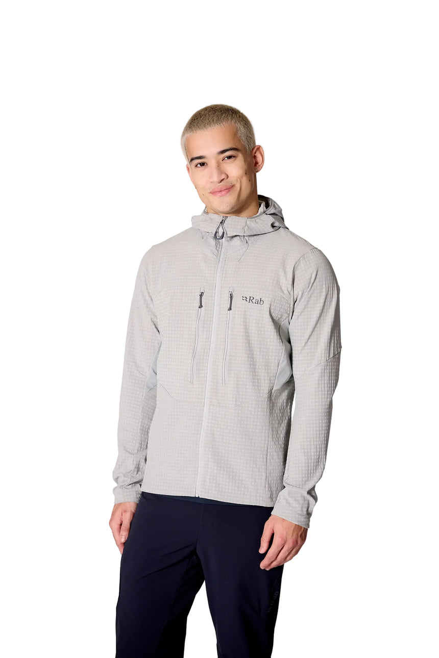Rab Men's Ascendor Pro Hoody in Black - front, worn