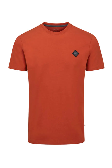 Rab Men's Basecamp Logo Badge Tee in Red Clay - Studio