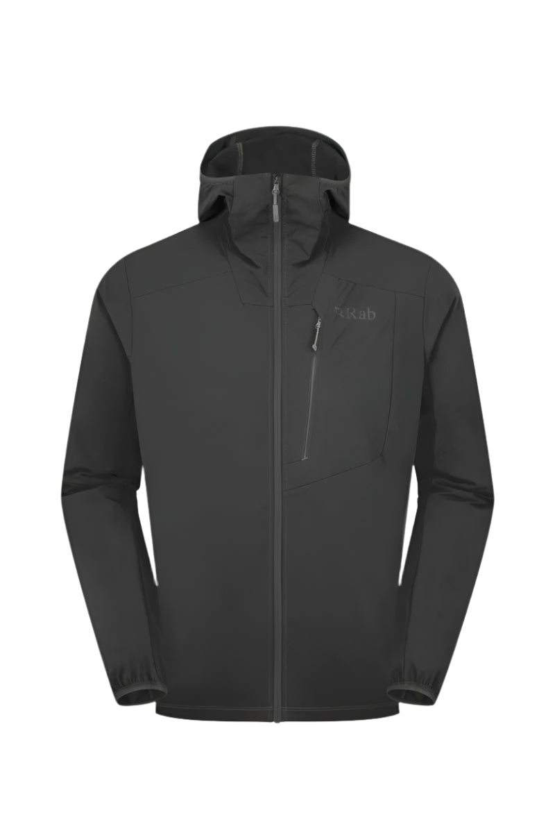 Rab Men's Borealis Alpine Hooded Jacket in Beluga - front