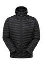 Rab Men's Cirrus Flex Insulated Hooded Jacket in Black - front