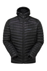 Rab Men's Cirrus Flex Insulated Hooded Jacket in Black - front