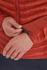 Rab Men's Cirrus Flex Insulated Hooded Jacket in Tuscan Red - cuff detail