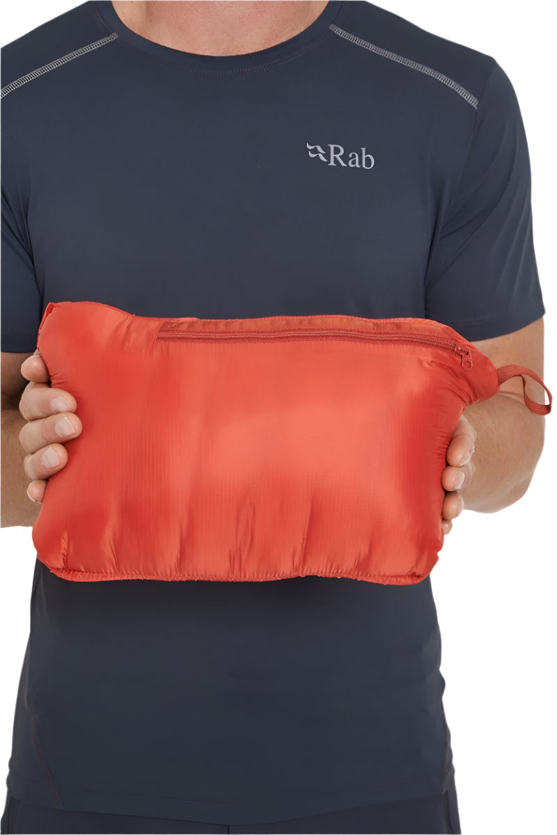 Rab Men's Cirrus Flex Insulated Hooded Jacket in Tuscan Red - packed