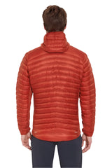 Rab Men's Cirrus Flex Insulated Hooded Jacket in Tuscan Red - worn back