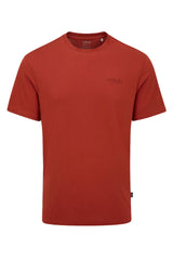 Rab Men's Crimp Logo Tee in Tuscan Red - front