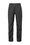 Rab Men's Downpour Eco Waterproof Full Zip Pants in Black - front