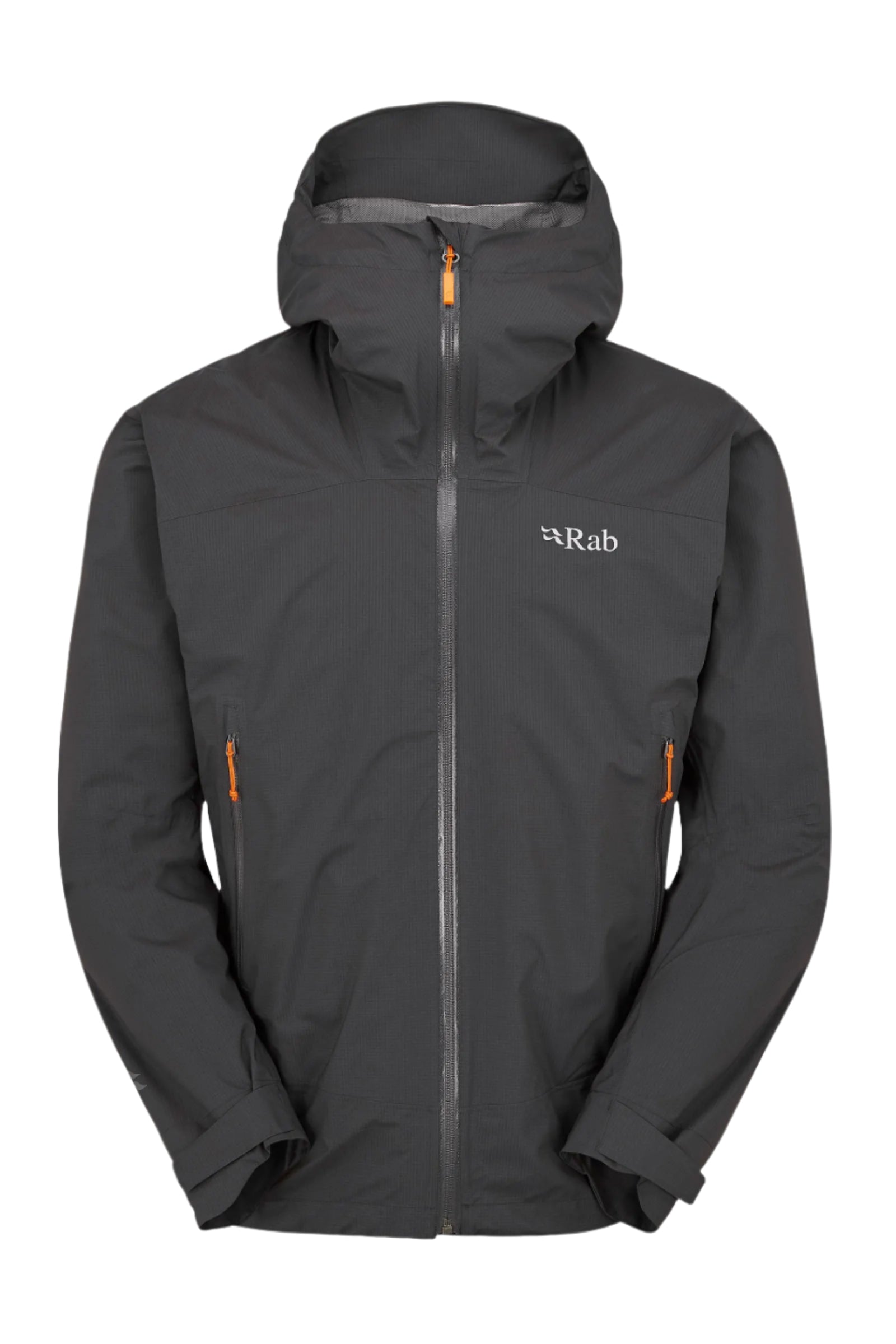Rab Men's Downpour Light Waterproof Jacket in Anthracite - front
