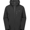 Rab Men's Downpour Mountain Waterproof Jacket in Black - front