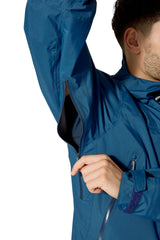 Rab Men's Downpour Mountain Waterproof Jacket in Tempest Blue - pit zip detail