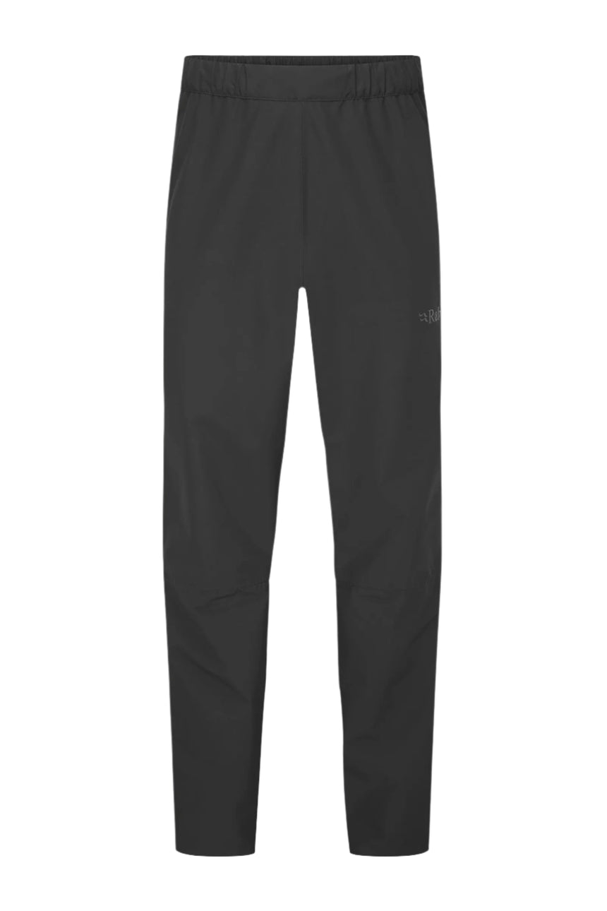 Rab Men's Downpour Waterproof Pants in Black - front
