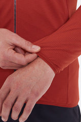 Rab Men's Evolute Hoody in Tuscan Red - cuff detail